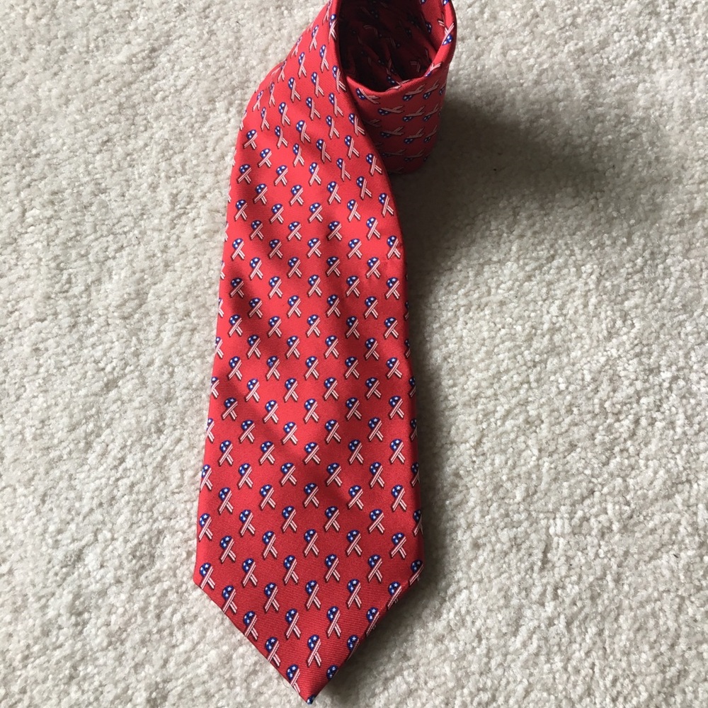 🔥Nautica Patriotic USA 🇺🇸 America Silk Men’s Necktie tie Red White & Blue VTG